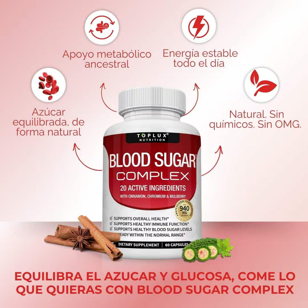 BloodSugar™ Complex l Tu cuerpo trabaja mejor cuando tu azúcar está en equilibrio — mira cómo lograrlo 👇 + ENVÍO GRATIS