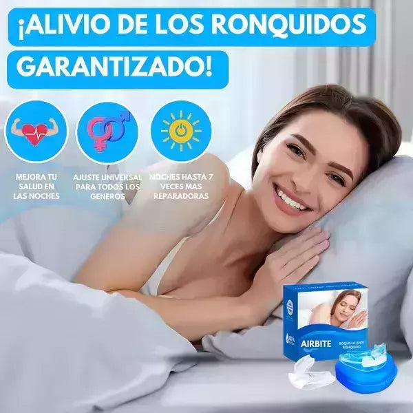 RoncaNoMás™ Placa Anti Ronquido Apnea Y Bruxismo +ENVIO GRATIS