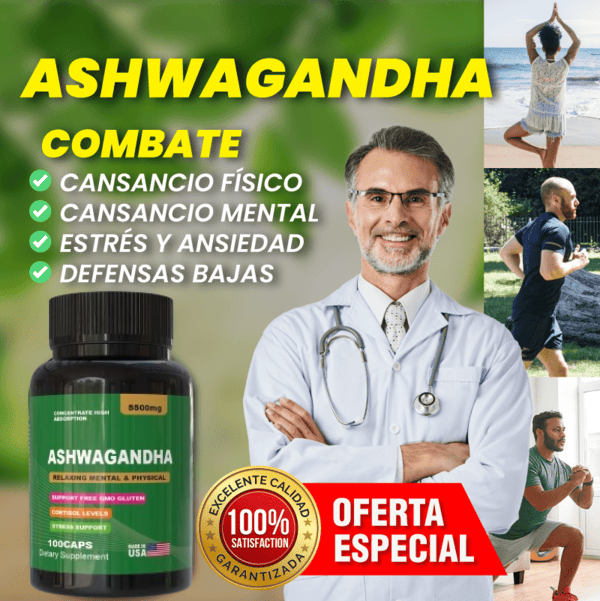 Ashwagandha™  ¿Estrés, ansiedad o agotamiento mental constante?
