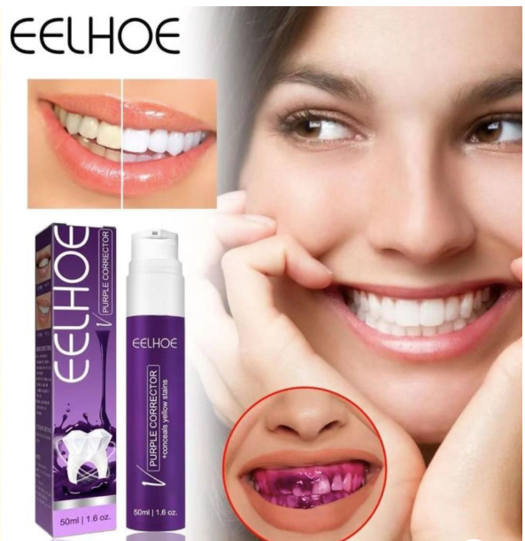 EEOHE™ Blancura Total, Crema dental morada para dientes mas blancos + ENVIO GRATIS🚚