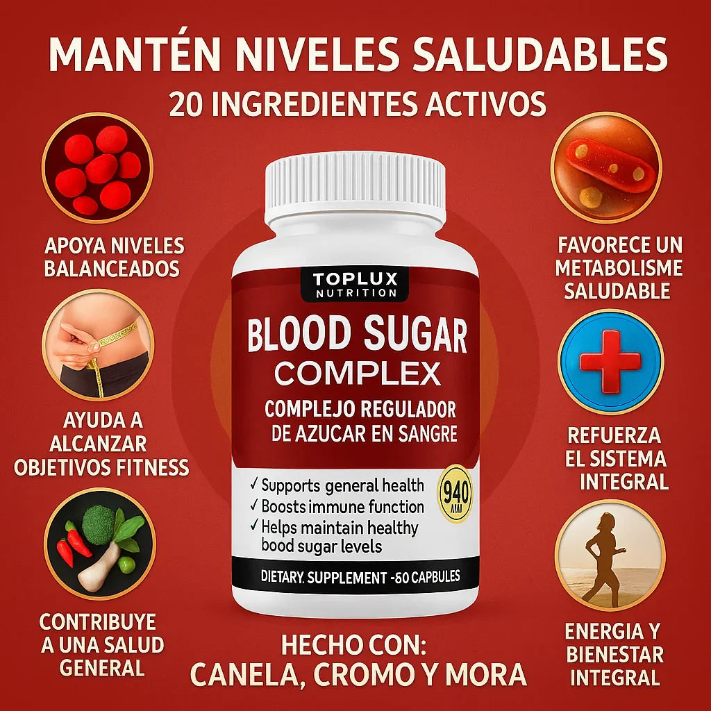 BloodSugar™ Complex l Tu cuerpo trabaja mejor cuando tu azúcar está en equilibrio — mira cómo lograrlo 👇 + ENVÍO GRATIS