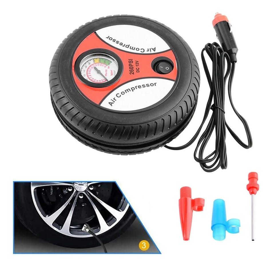 AirGuard™ Inflador De Llantas Compresor Carro Portátil 12v / 260 Psi +ENVIO GRATIS 🚚