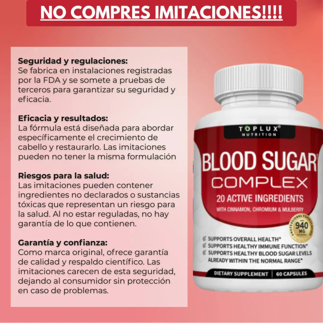 BloodSugar™ Complex l Tu cuerpo trabaja mejor cuando tu azúcar está en equilibrio — mira cómo lograrlo 👇 + ENVÍO GRATIS