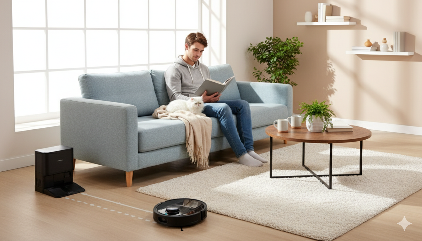 Robot aspirador inteligente™ +  💫 “Tu hogar limpio, tu mente en paz.” ENVIO GRATIS 🚚🚚