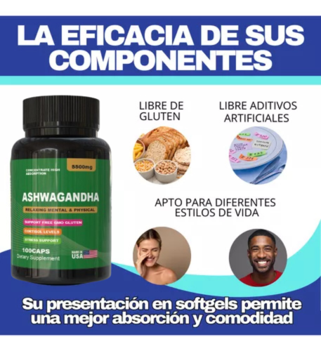 Ashwagandha™  ¿Estrés, ansiedad o agotamiento mental constante?