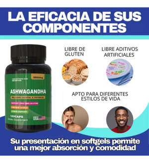 Ashwagandha™  ¿Estrés, ansiedad o agotamiento mental constante?